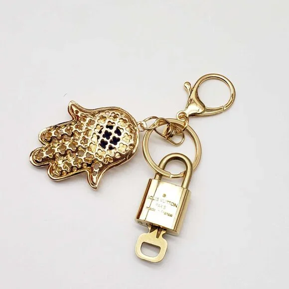 Authentic Louis Vuitton Lock & Key with unbranded Bagcharm, Keycharm, Keychain - Picture 3 of 6